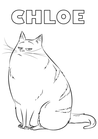 Desenho De Chloe Para Imprimir e Colorir