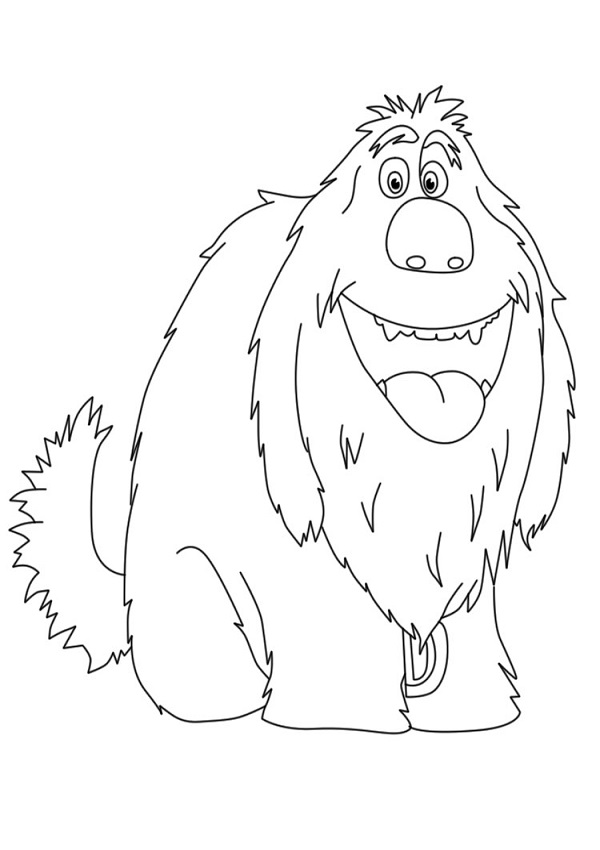 Desenho De Duke Feliz Para Imprimir e Colorir