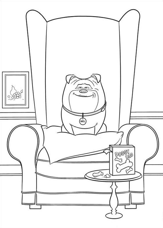 Desenho De Mel Sorrindo Para Imprimir e Colorir