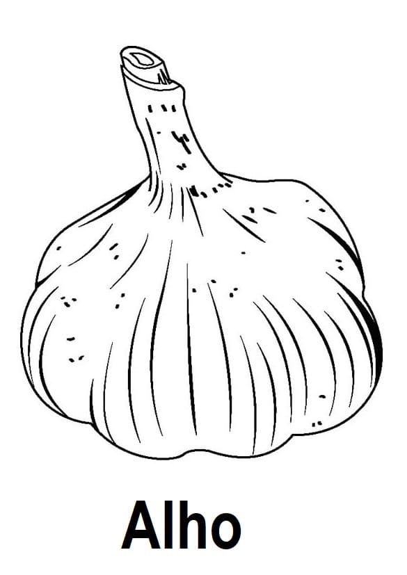 Desenho Alho 7 Para Colorir