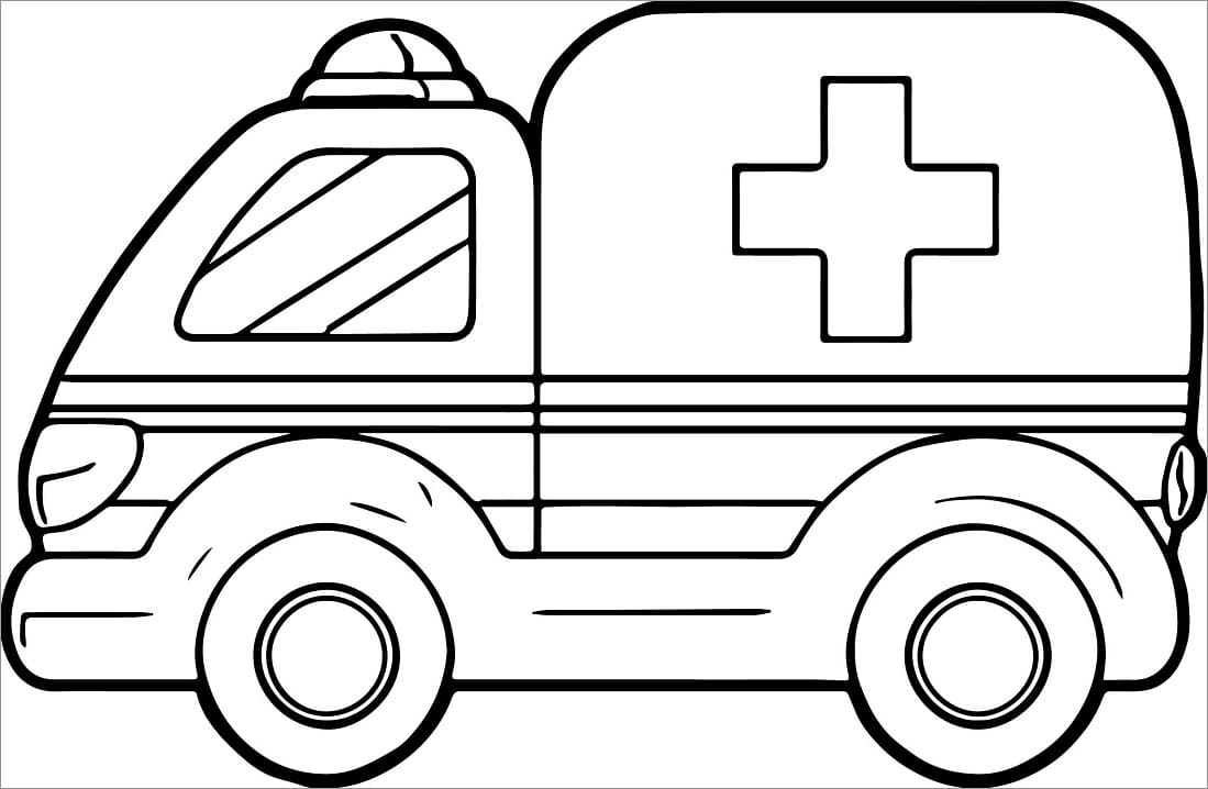 Desenho ambulância coleção De Imagens