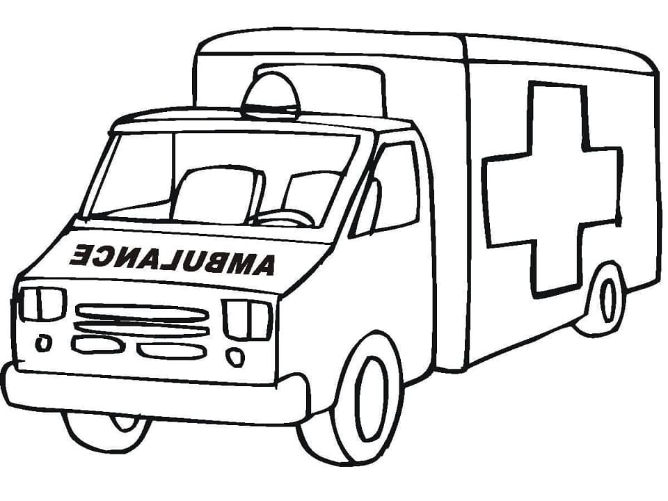 Desenho ambulância Download Imediato
