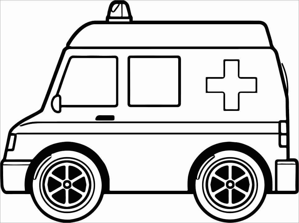 Desenho ambulância Imagens Educativas