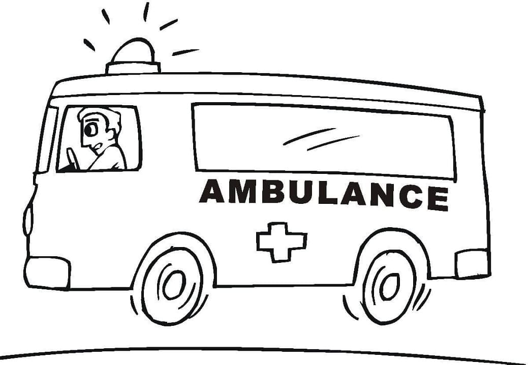 Desenho ambulância Livro Digital