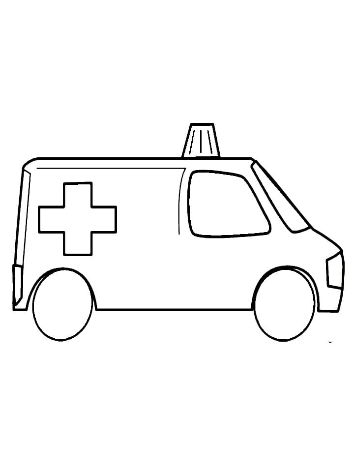 Desenho ambulância Pdf Para Baixar