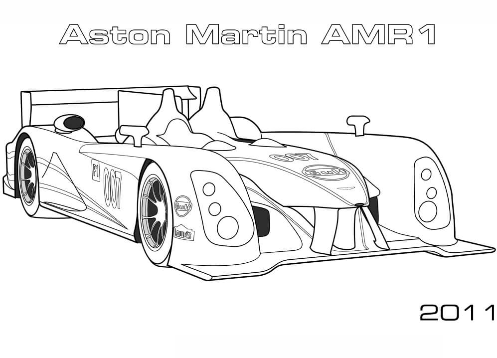 Desenho 2011 Aston Martin Amr1 Para Colorir