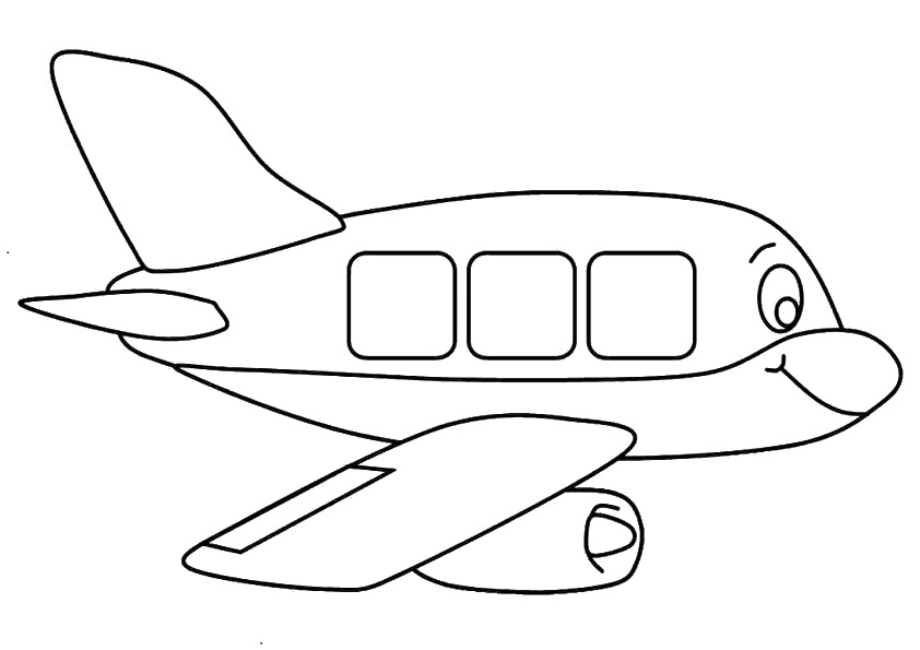 Desenho De Avião Para Pintar