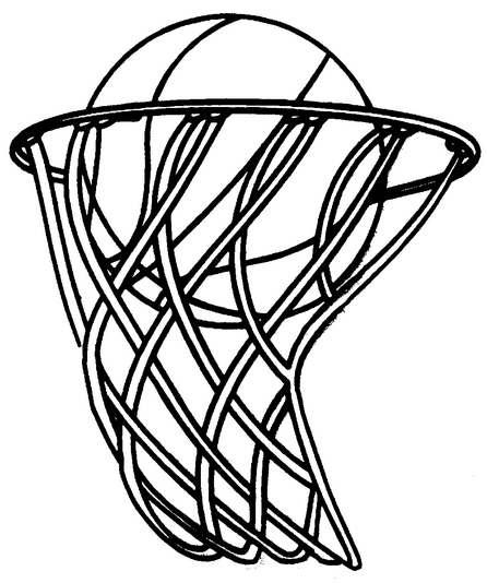Basquete para colorir