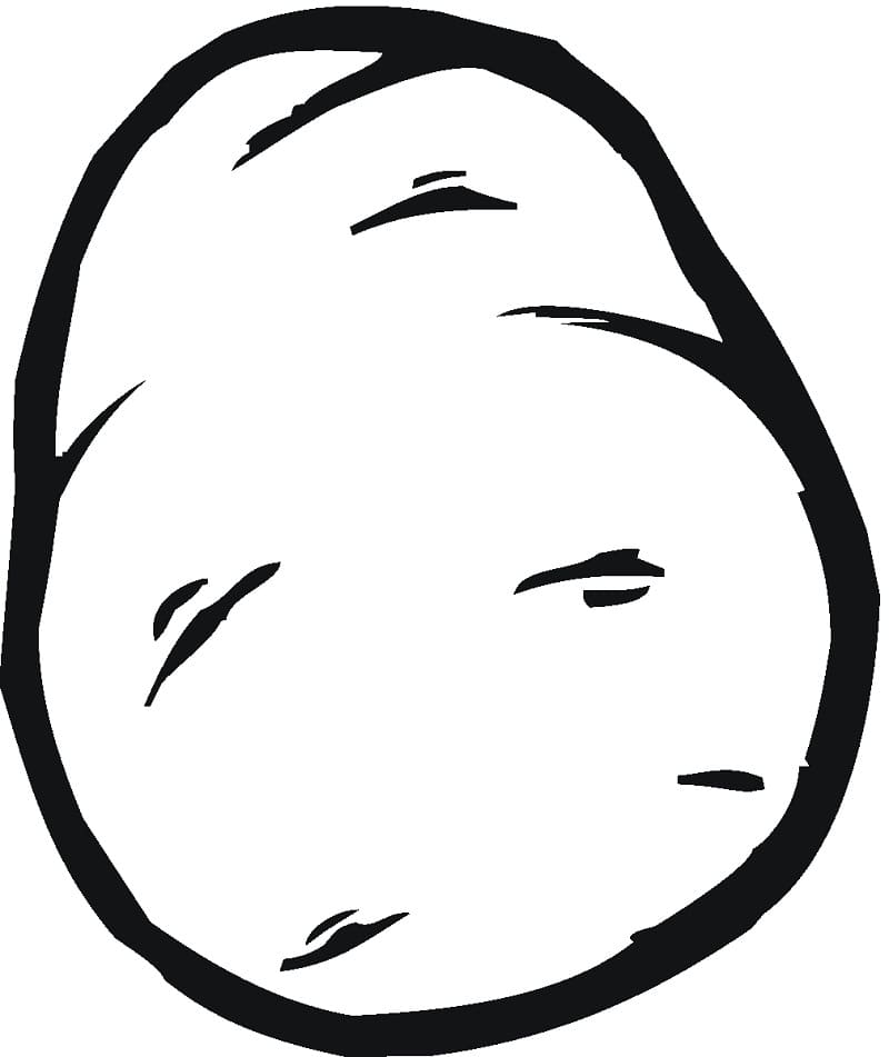 Desenho Batata 4 Para Colorir