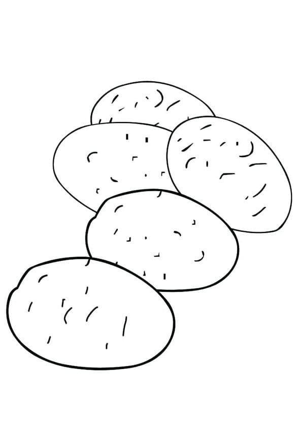 Desenho Batatas 3 Para Colorir