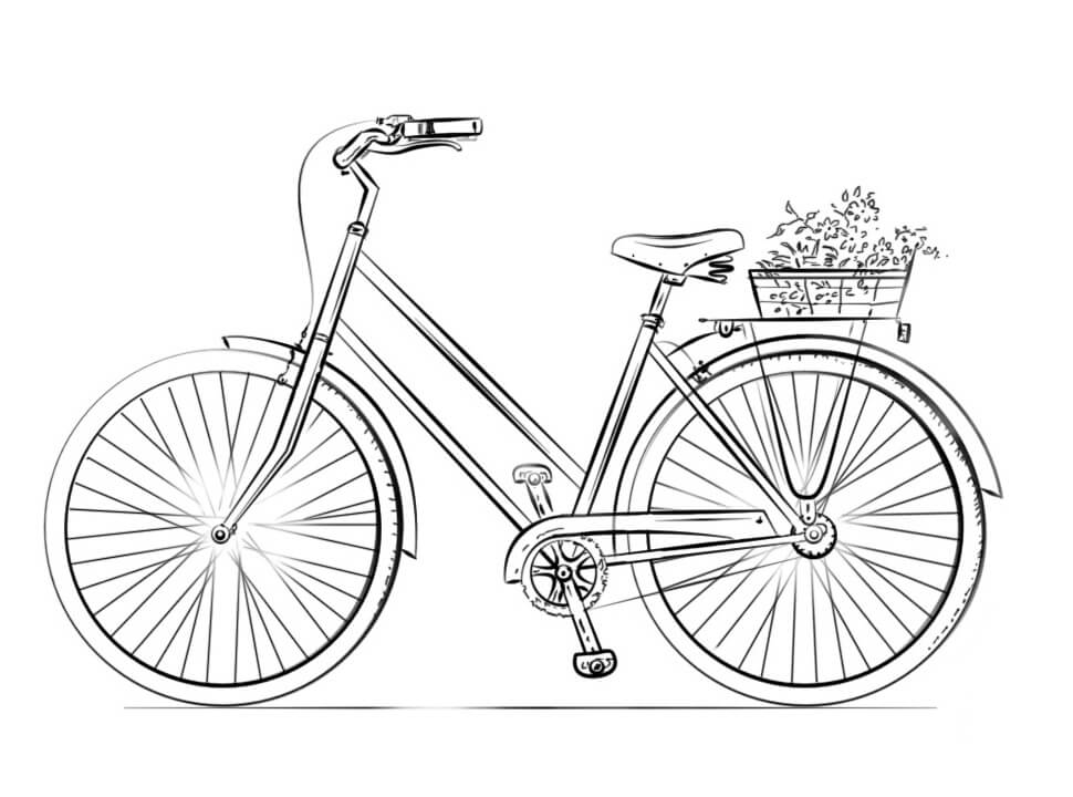 Desenho Bicicleta Normal Para Colorir 2