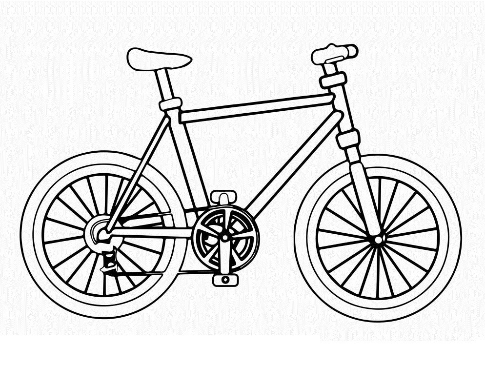 Desenho Bicicleta Normal Para Colorir