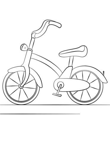 Desenho De Bike Infantil Para Colorir