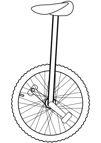 Desenho De Monociclo Para Colorir