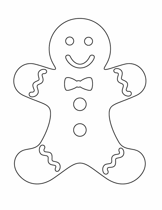 Biscoito De Gengibre para Colorir