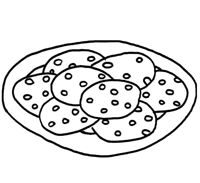 Desenho Biscoitos 11 Para Colorir