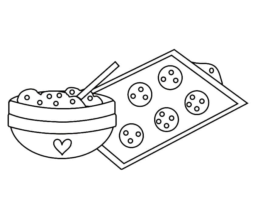 Desenho Biscoitos 13 Para Colorir
