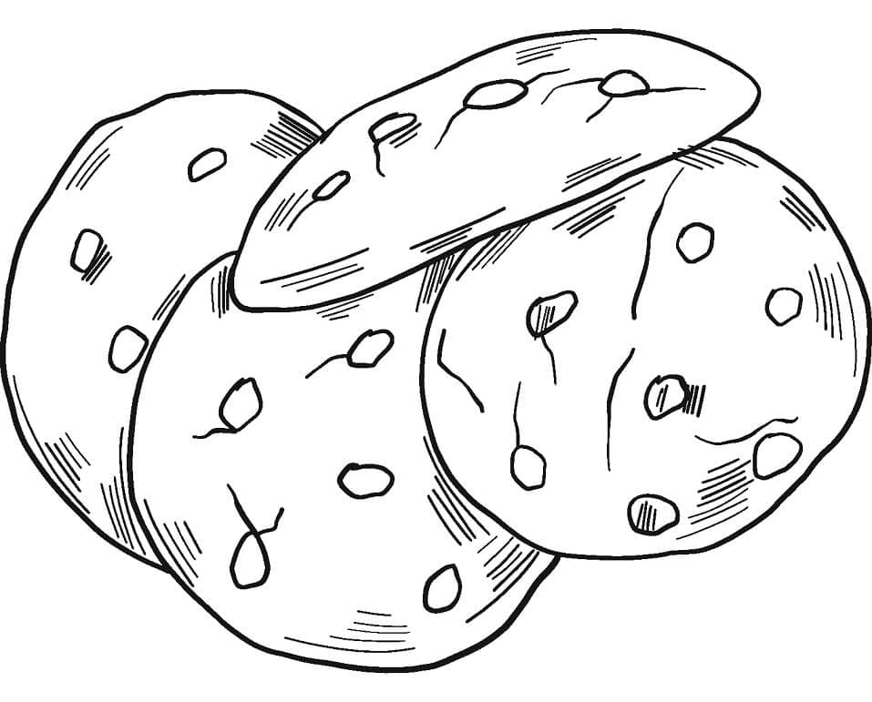 Desenho Biscoitos 4 Para Colorir