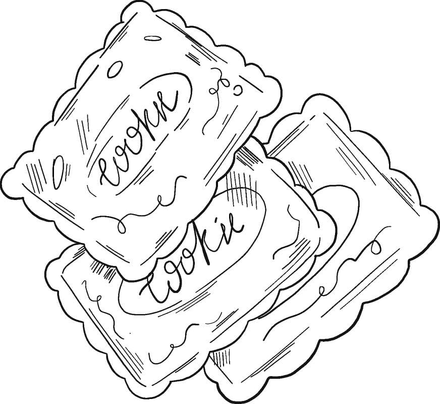 Desenho Biscoitos 7 Para Colorir