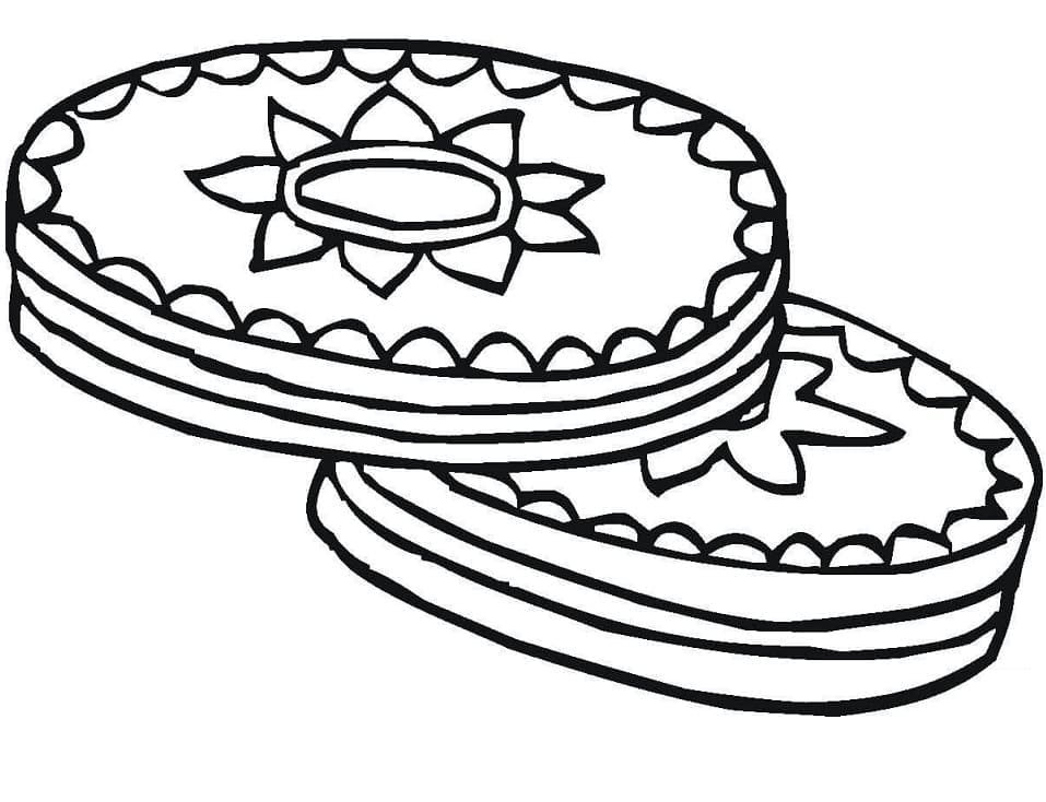 Desenho Biscoitos 8 Para Colorir