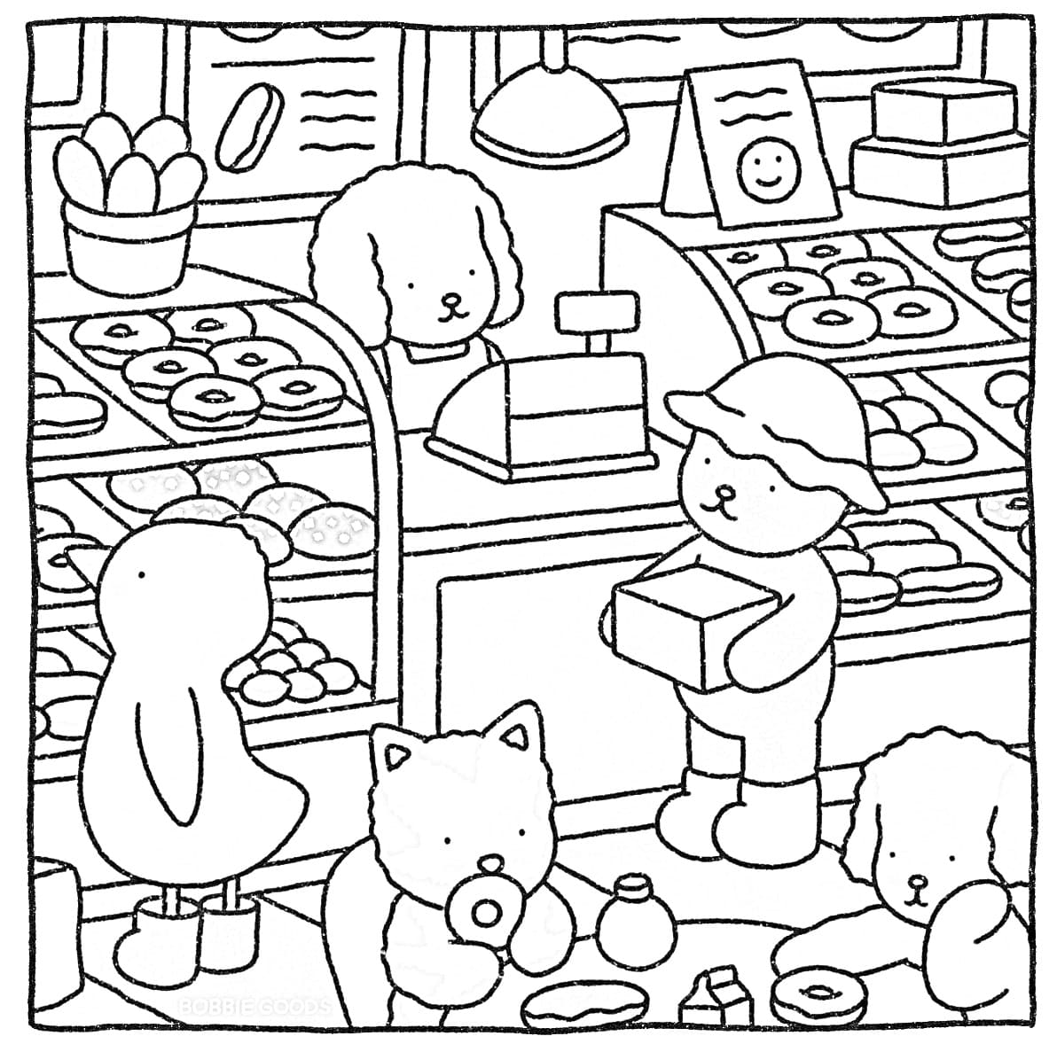 Desenho De Bobbie Goods Padaria Para Imprimir e Colorir Pdf