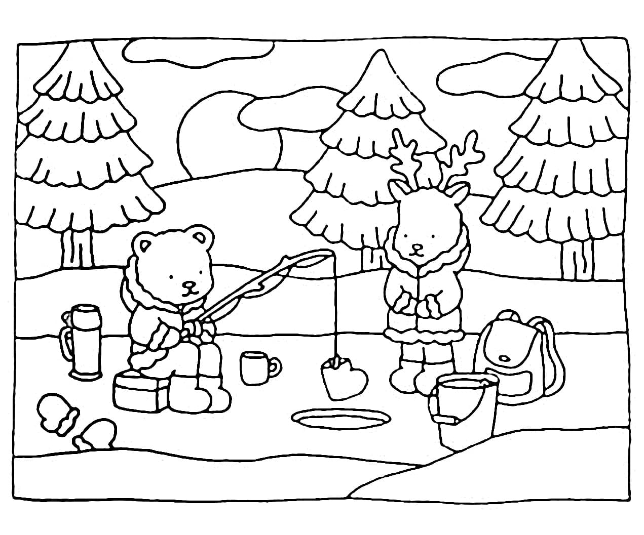 Desenho De Bobbie Goods Pescando Para Imprimir e Colorir