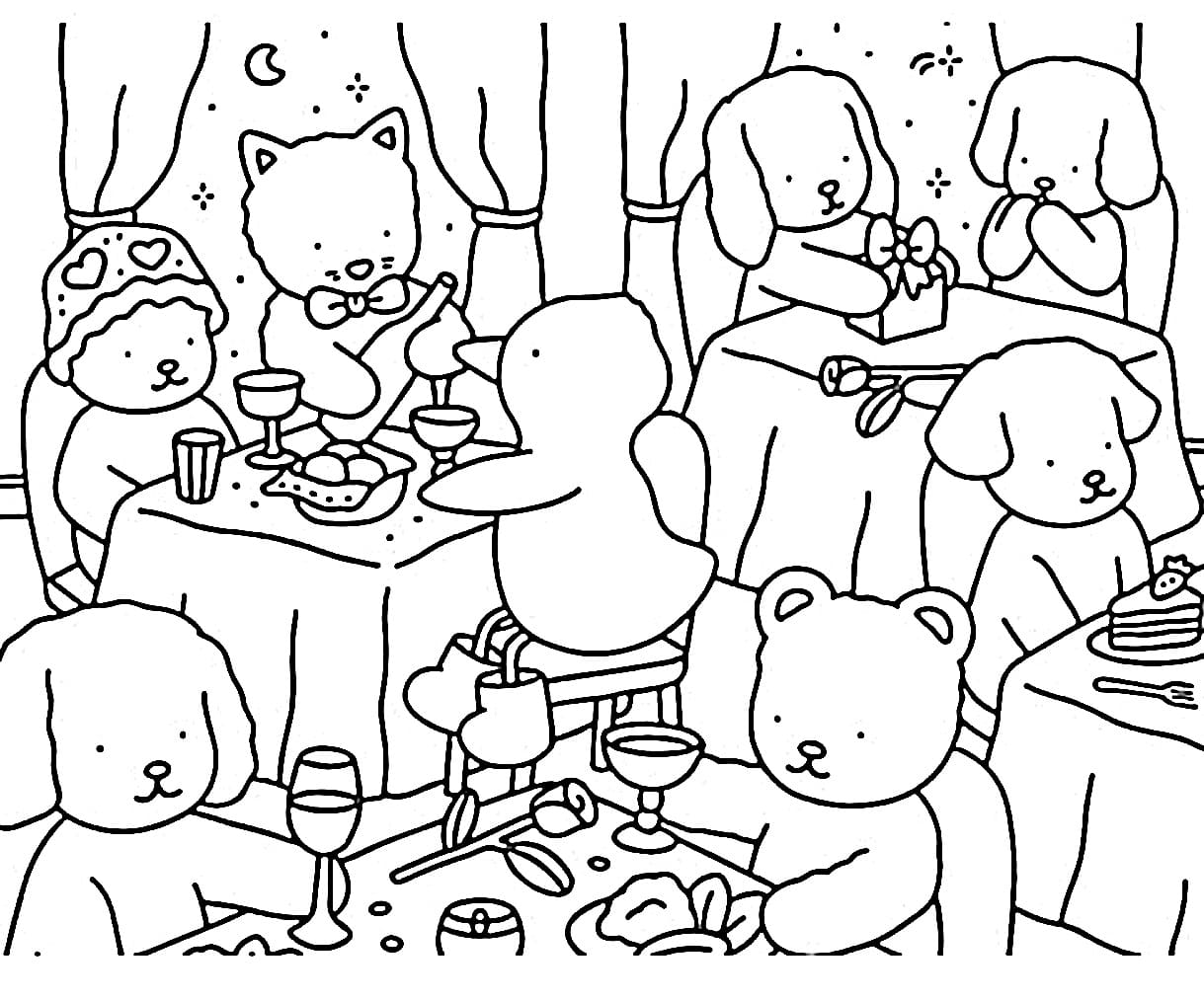 Desenho De Jantar Dos Bobbie Goods Para Imprimir Pdf Gratuito