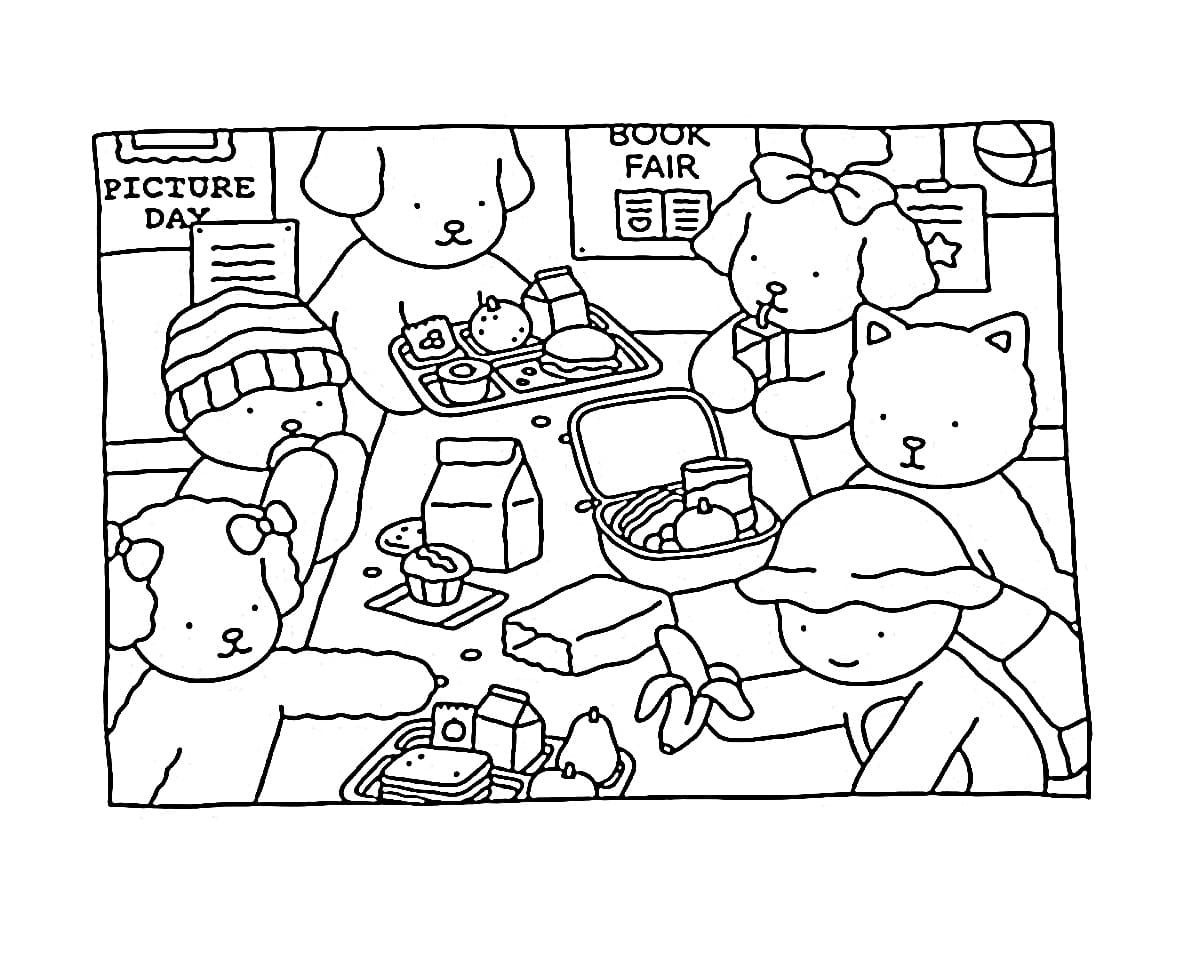 Desenho Do Bobbie Goods Lanchando Para Colorir grátis