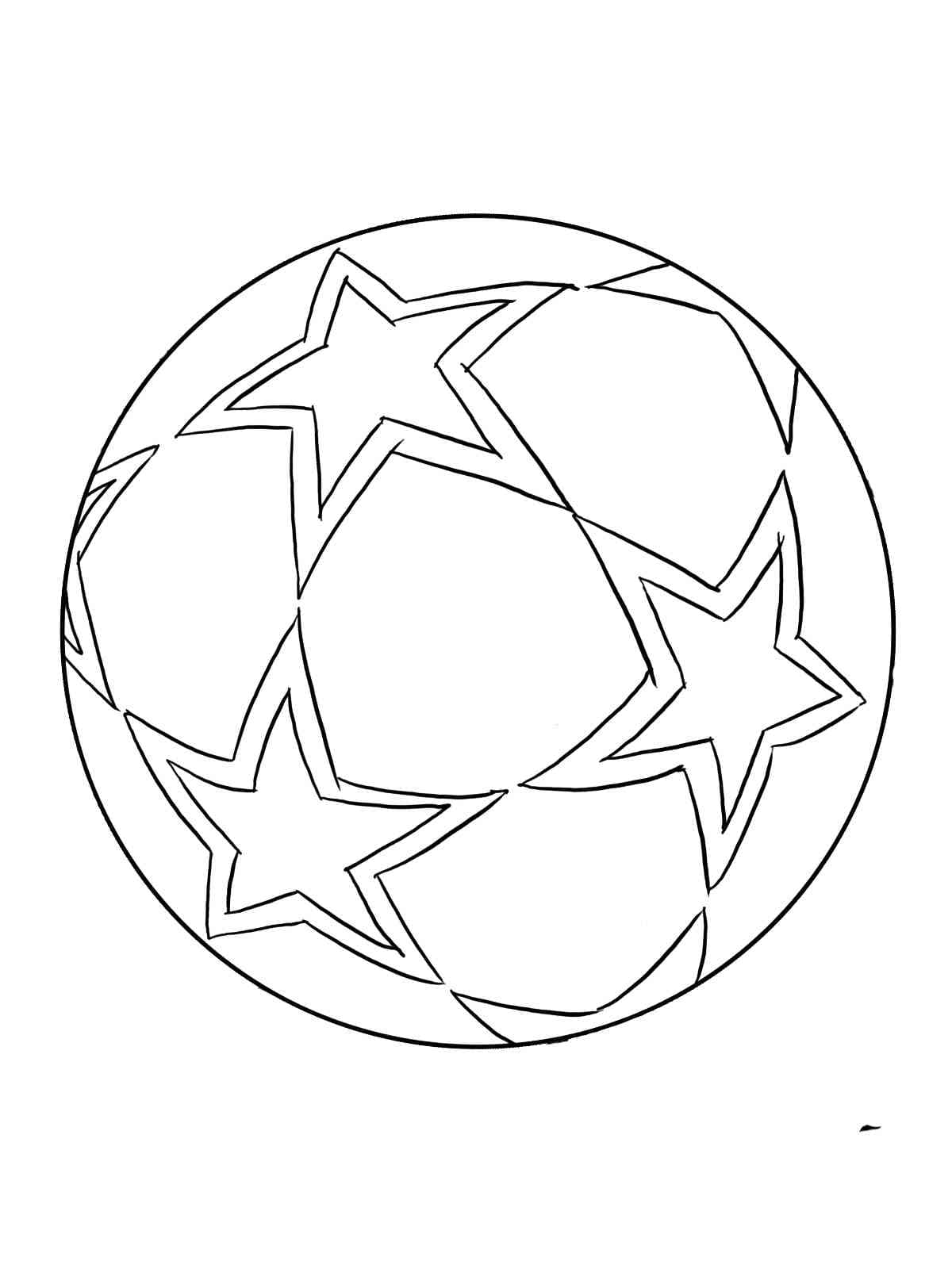 Desenho De Bela Bola De Futebol Para Colorir