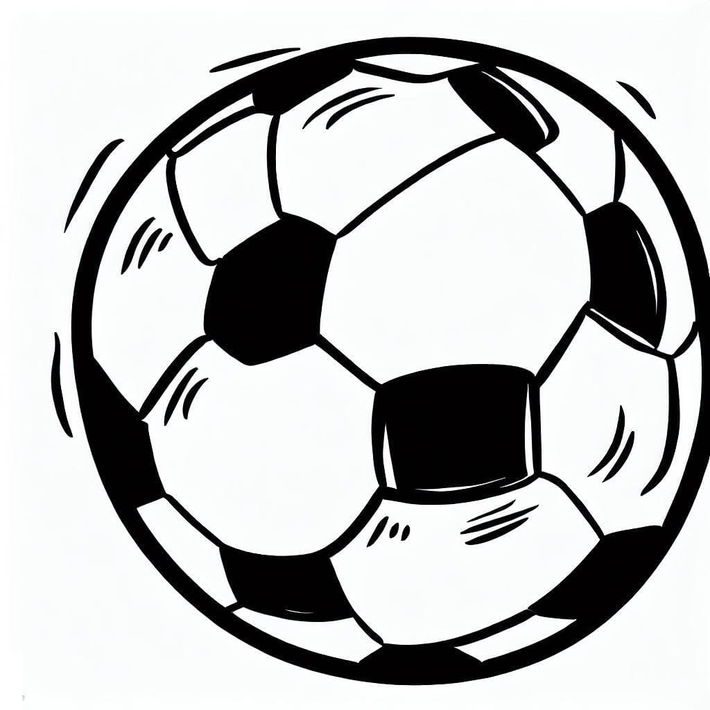 Desenho De Bola De Futebol 1 Para Colorir
