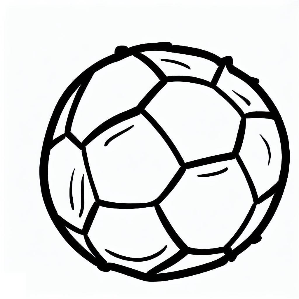 Desenho De Bola De Futebol 2 Para Colorir