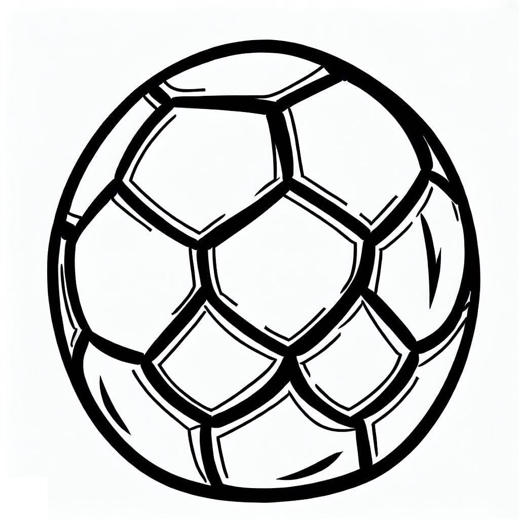Desenho De Bola De Futebol 4 Para Colorir