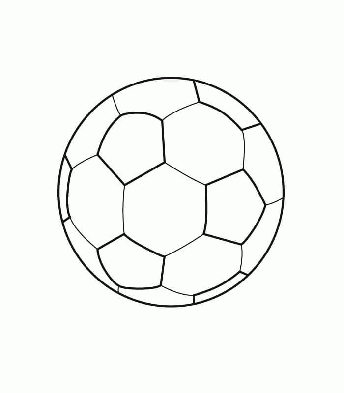 Desenho De Bola De Futebol grátis Para crianças Para Colorir