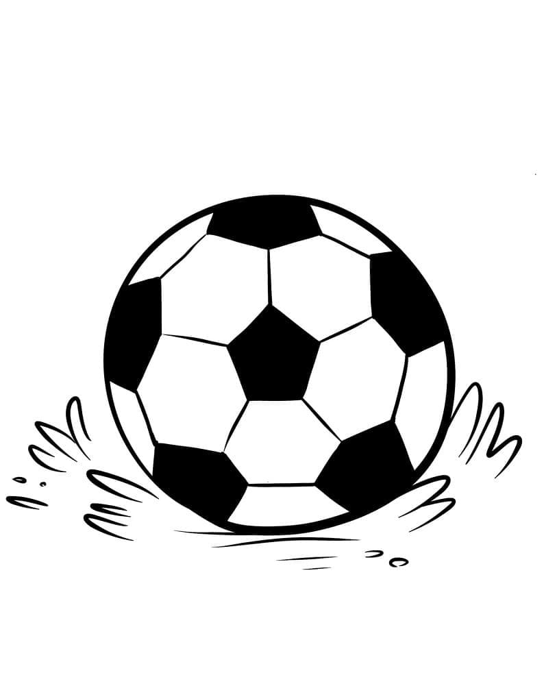 Desenho De Bola De Futebol Para crianças Para Colorir