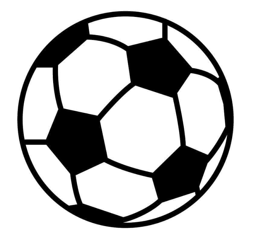 Bola De Futebol para colorir