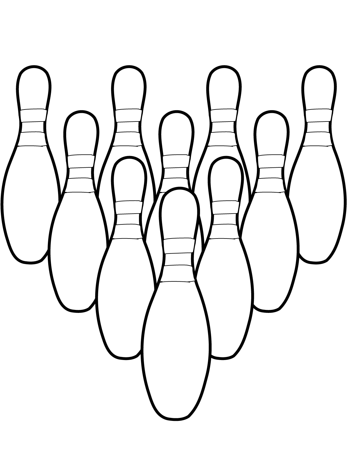 Boliche para colorir