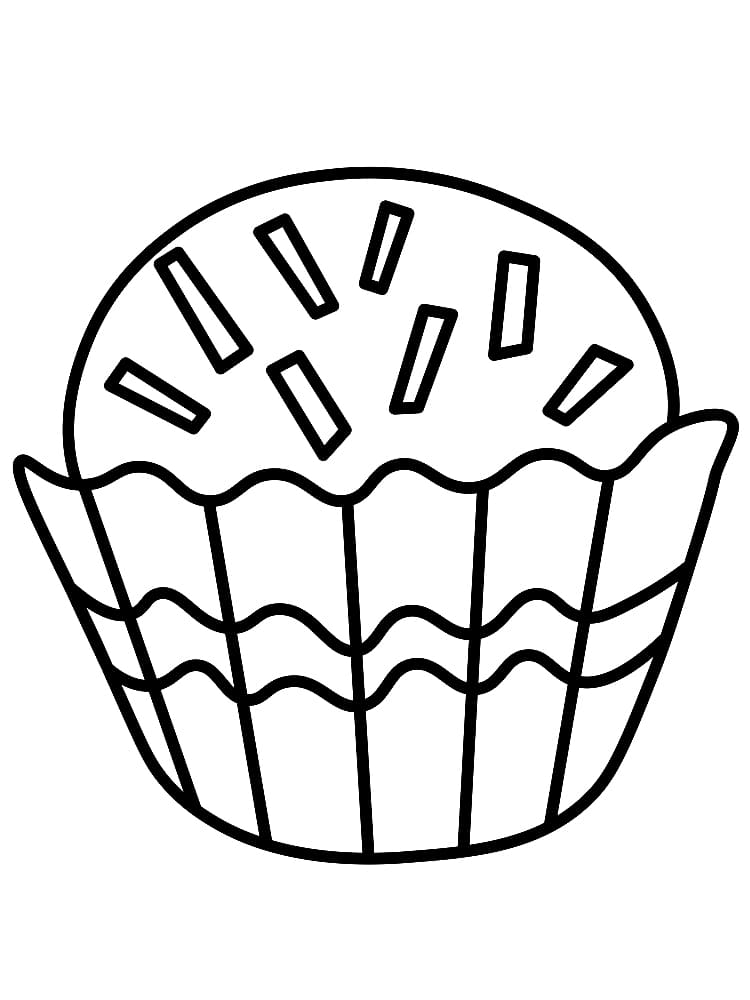 Desenho De Brigadeiro De aniversário Para Colorir