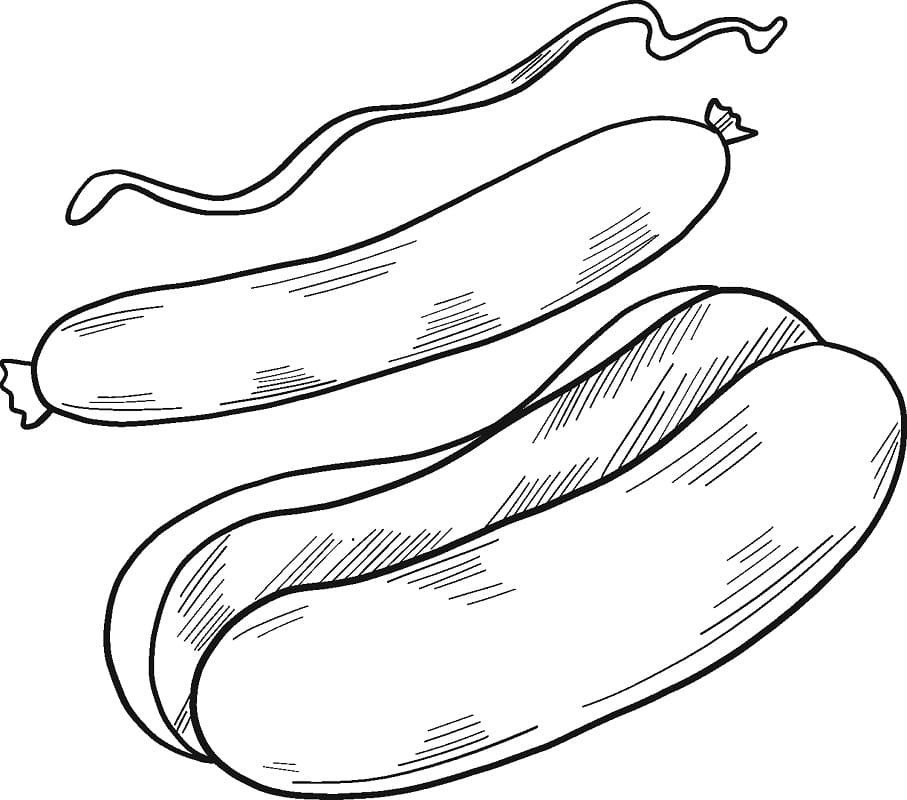 Desenho Cachorro Quente 1 Para Colorear