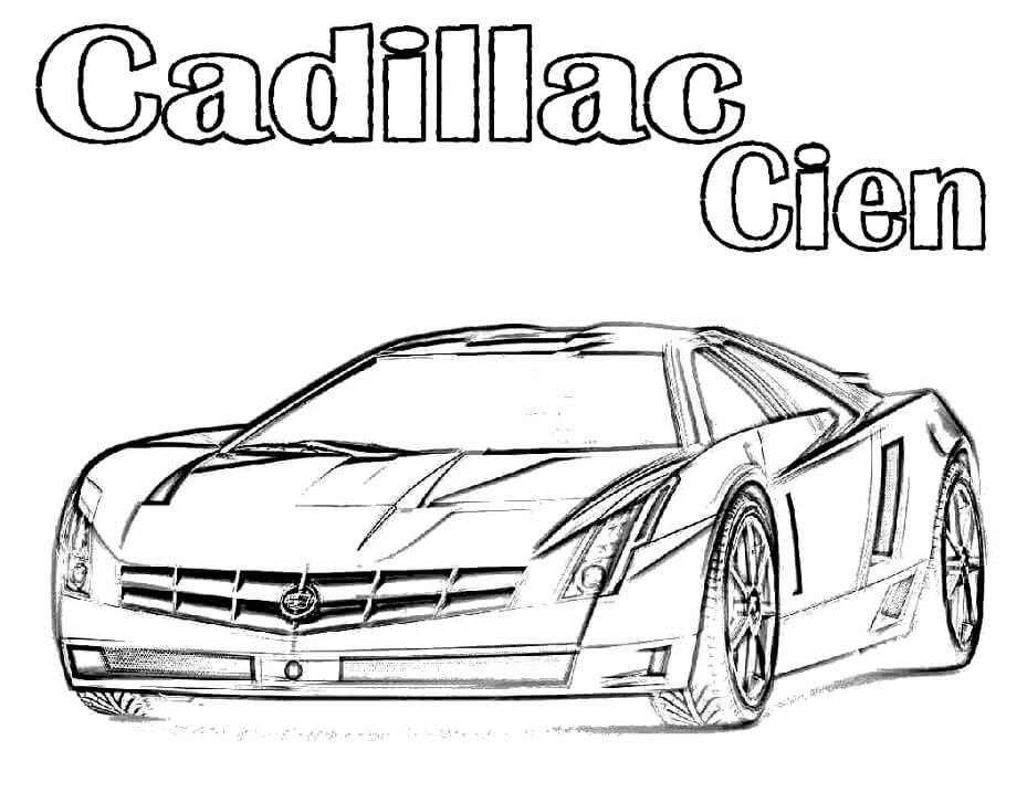 Desenho Cadillac Cien Para Colorir