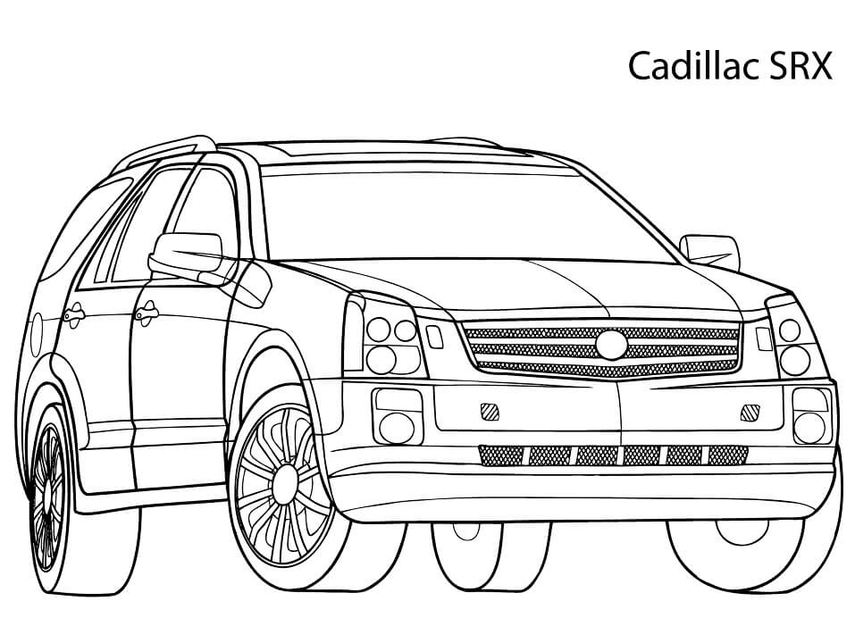 Desenho Cadillac Srx Para Colorir