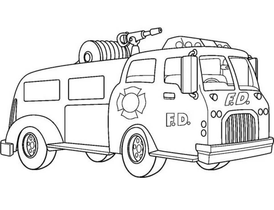 Desenho caminhão De Bombeiros Imagens Pdf