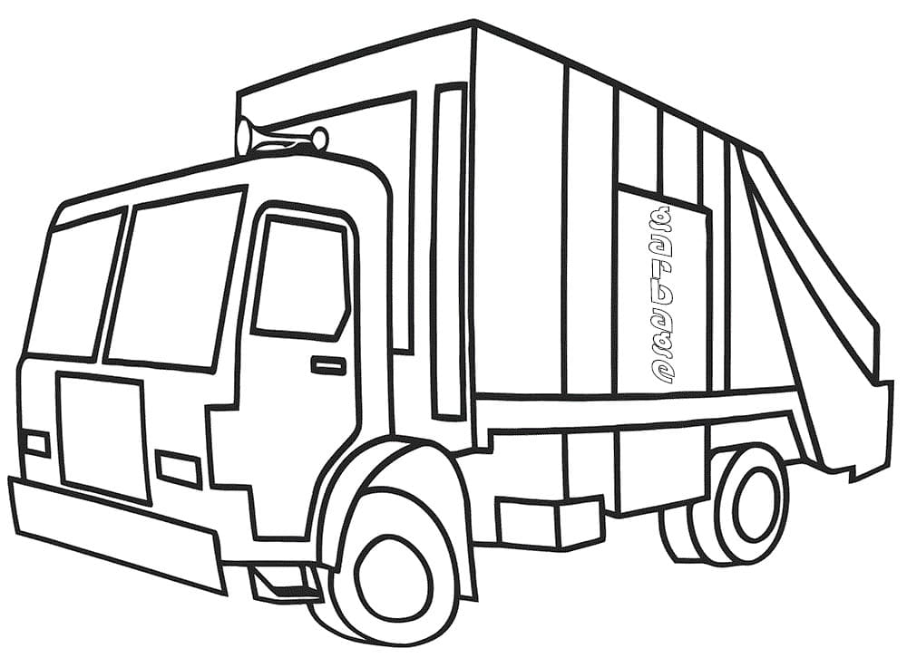 Desenho caminhão De Lixo Baixar e Imprimir