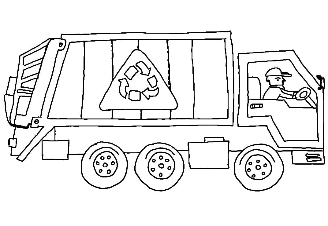 Desenho caminhão De Lixo Download Pdf
