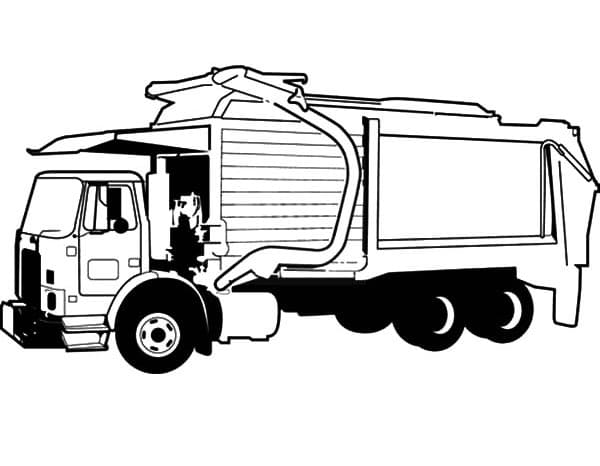 Desenho caminhão De Lixo Pdf Baixar
