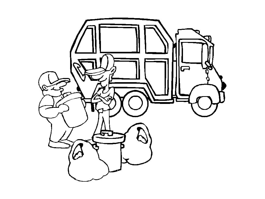 Desenho caminhão De Lixo Pdf Completo