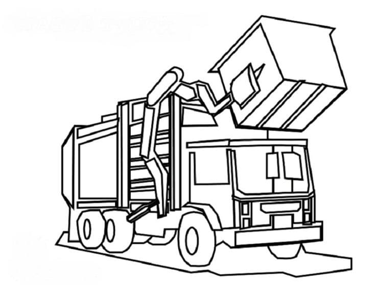 Desenho caminhão De Lixo Pdf Para Baixar