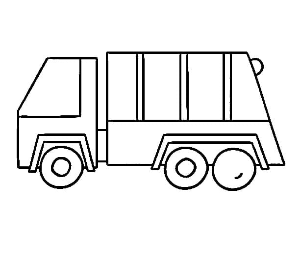 Desenho caminhão De Lixo Pintar Em casá