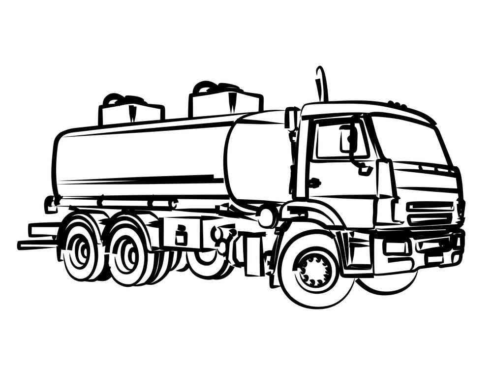 Desenho De caminhão Tanque Para Imprimir Pdf