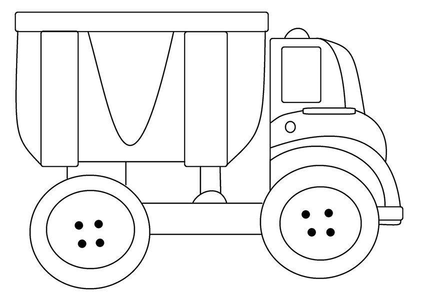 Desenho caminhão básico Imprimivel