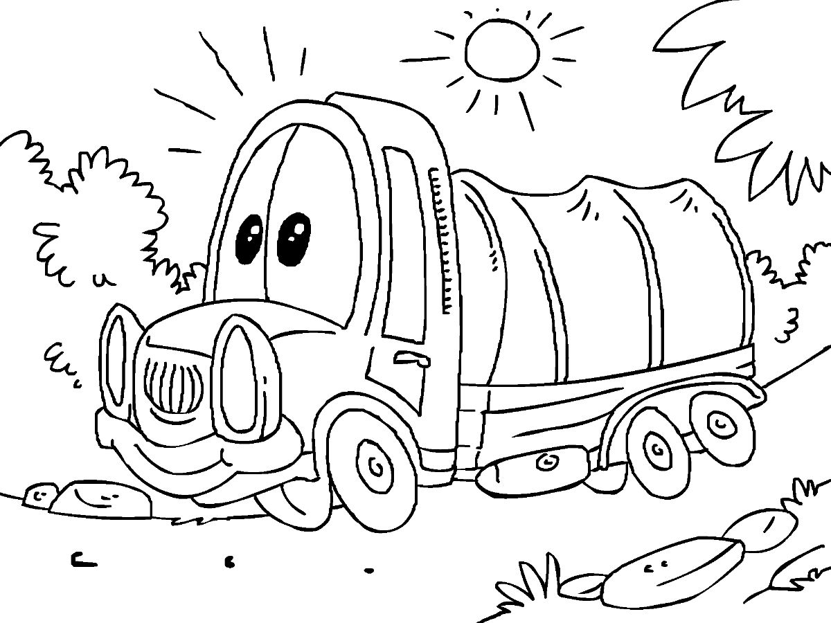 Desenho caminhão Coberta Para Pintar Pdf